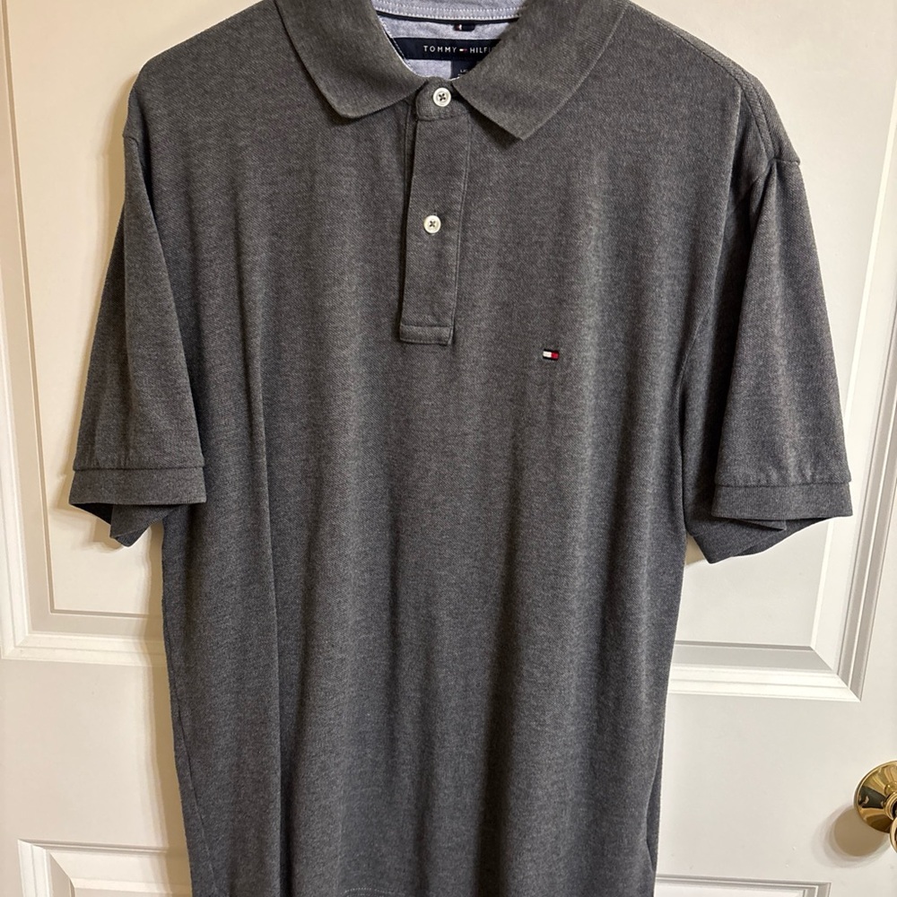 Tommy Hilfiger Men's Charcoal Polo Shirt